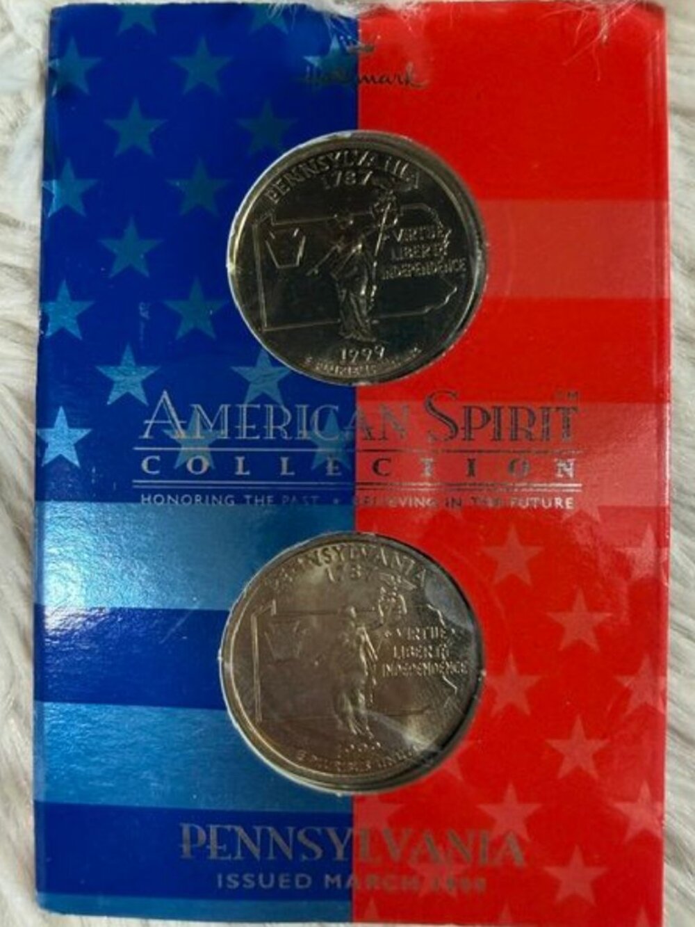 Vintage Hallmark PENNSYLVANIA American Spirit Collection Quarter Dollars